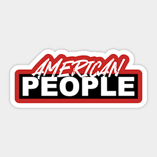 American People Sticker